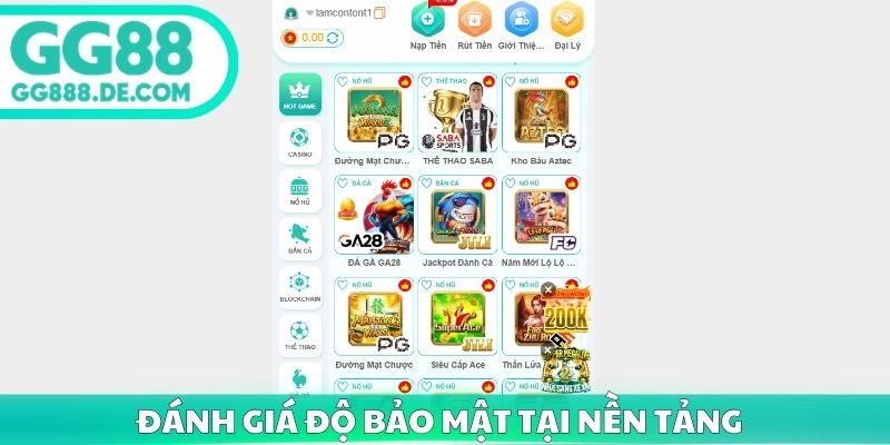 Đánh giá độ bảo mật tại nền tảng
