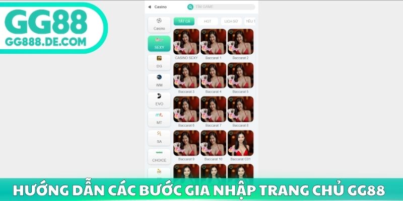 Hướng dẫn các bước gia nhập trang chủ GG88 chính thức
