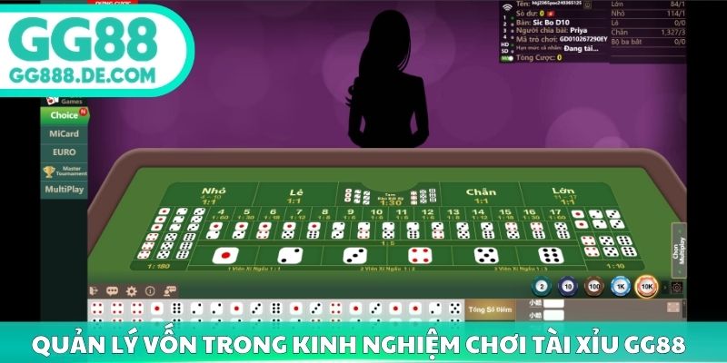 Quản lý vốn trong kinh nghiệm chơi tài xỉu GG88