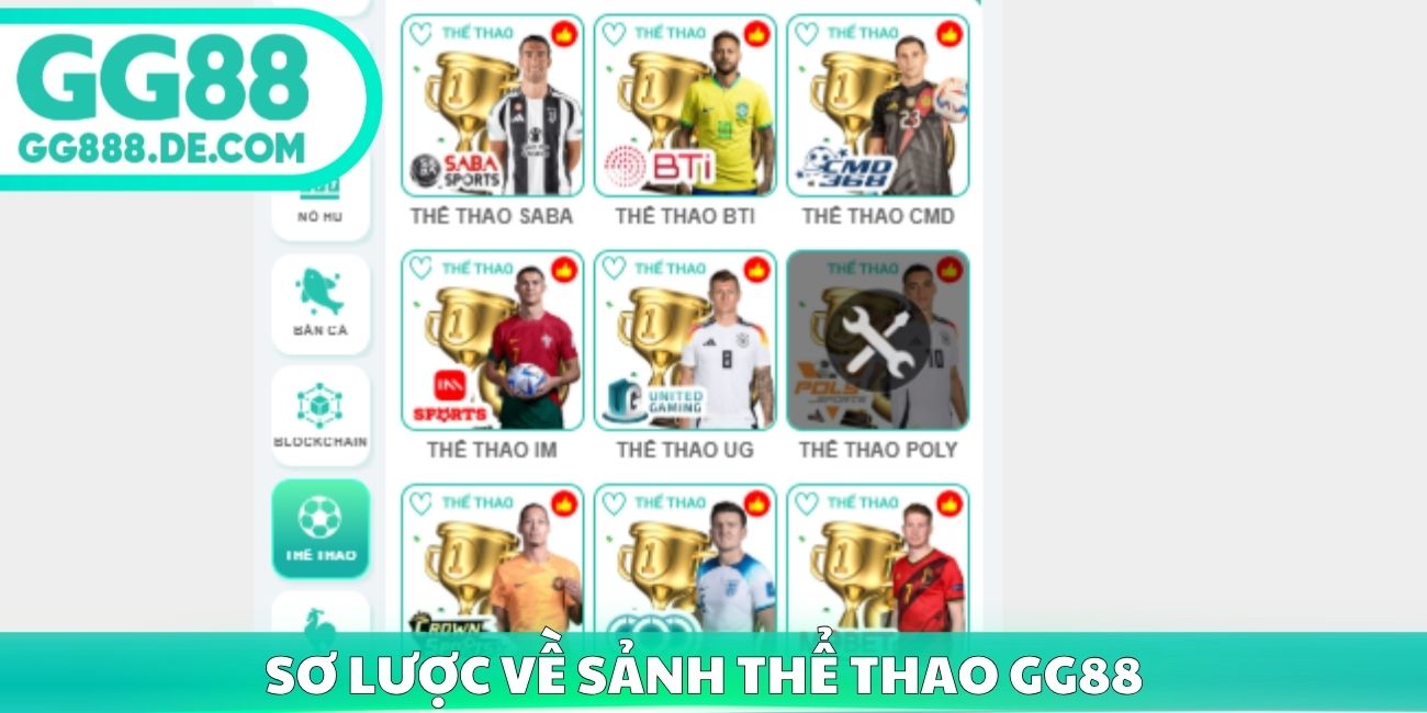 Sơ lược về sảnh Thể thao GG88